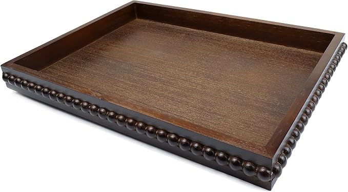 Hrastany Wood Decorative Tray, Distressed Outdoor Serving Tray by Hrastany