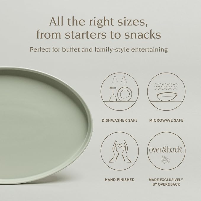 Over&Back Stackable Stoneware Serving Platter - Image 2