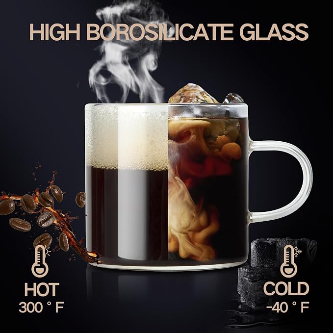 YMMIND 4-Pack 4oz Espresso Cups Espresso Shot Glasses - Image 3