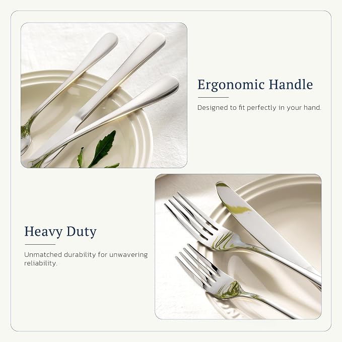 Astercook Silverware Set 48-Piece Flatware - Image 2