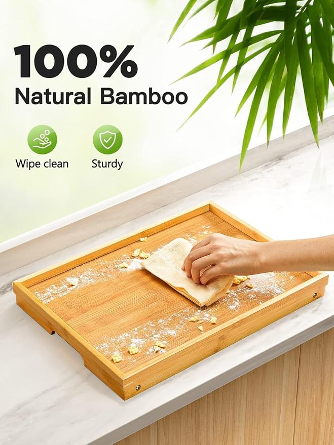 Bamboo Bed Tray Table with Foldable Legs, Breakfast Tray - Image 7