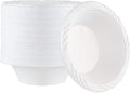 100 Count Disposable 12 ounce White Plastic Soup Bowls by PLASTICPRO