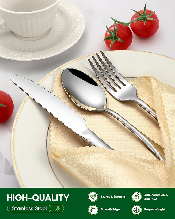 PHILIPALA 65 Piece Silverware Set - Image 3
