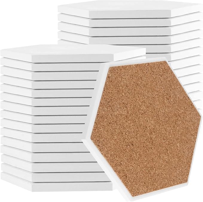 JOIKIT 30 Pack 4 Inch Ceramic Tiles by JOIKIT