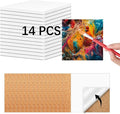 14 PCS Ceramic Tiles for Crafts and self-Adhesive Cork mat, unglazed Ceramic by Anpuimult
