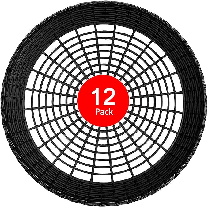 Paper Plate Holders, 8/12/24 Packs 9/10 Inch paper plate holders reusable Black by EBIGIC