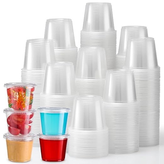 Portion Cups With Lids, 240 Sets by VITEVER