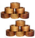 Napkin Rings, Wood Napkin Rings Set of 12 Napkin Holders Buckles by Unknown