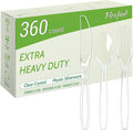 Pleafind 360 Count Plastic Silverware by Pleafind
