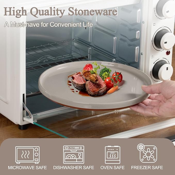 LIANYU Stoneware Dinnerware Set Service - Image 4