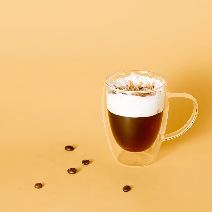 MEWAY 12oz/4 pack Coffee Mugs, Cappuccino - Image 3