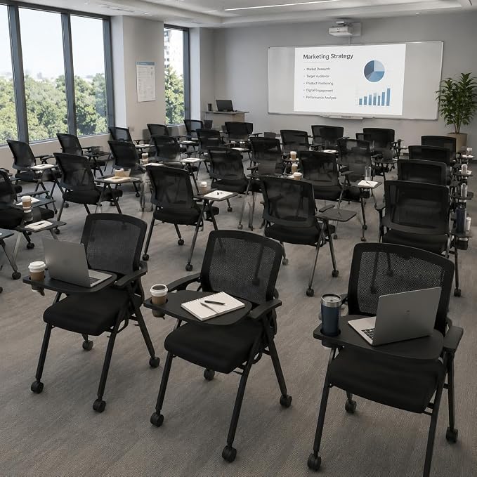 12 Pack Folding Office Chair - Image 2