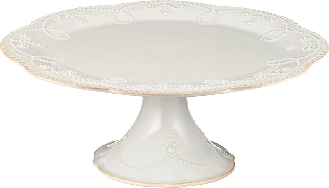Lenox French Perle Pedestal Cake Plate, dishwasher safe | entertaining by Lenox