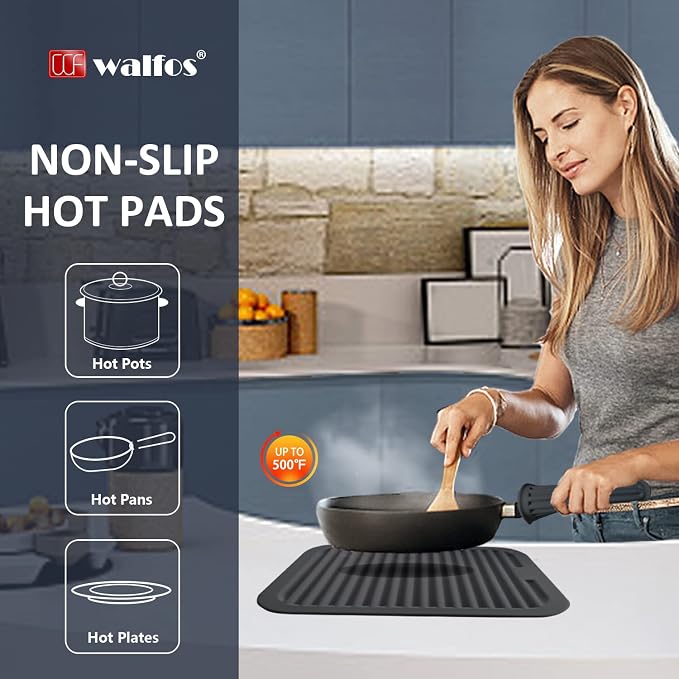 Walfos Silicone Trivets for Hot Pots and Pans - Image 5