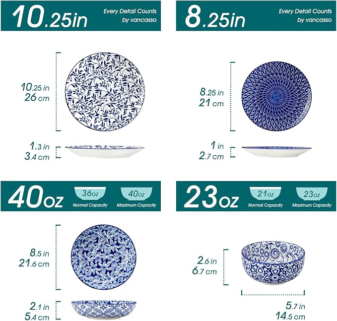 vancasso SELENE Plates and Bowls Set - Image 2