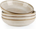 AmorArc 8.5’’ Ceramic Pasta Bowls Set of 4, 36oz Large Stoneware Bowls Set | by AmorArc