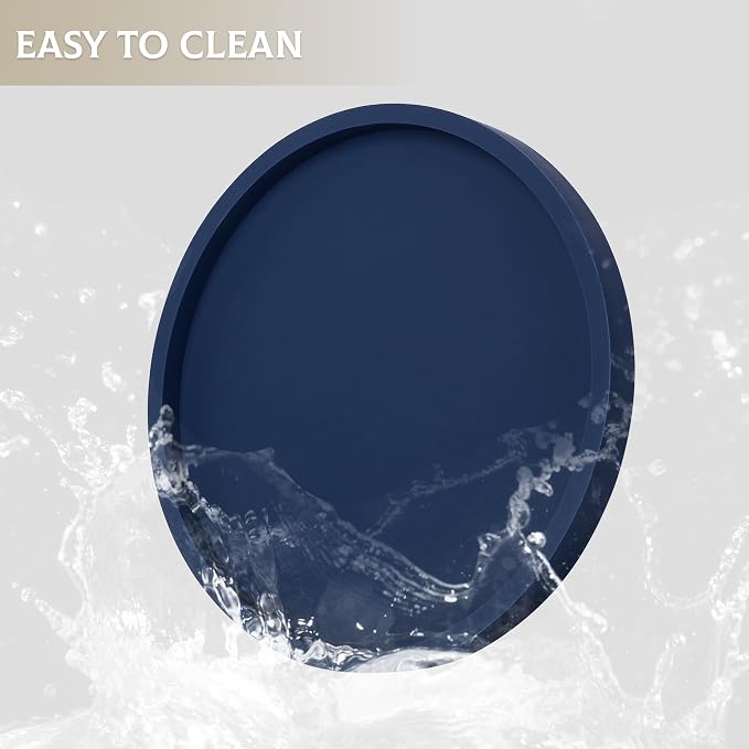 Silicone Bathroom Tray Coffee Table Decor Perfume Organizer, Waterproof - Image 4