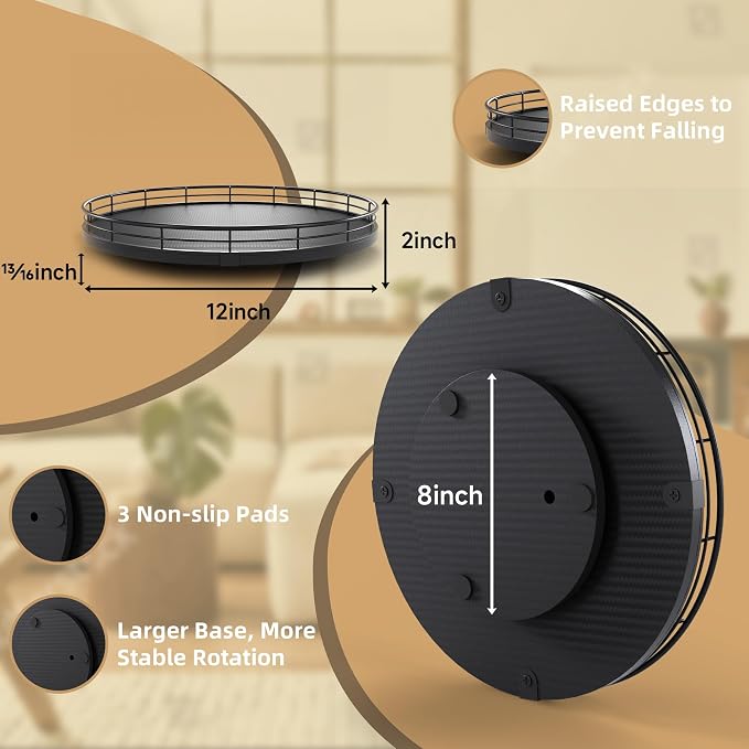 12" Lazy Susan Turntable Organizer - Image 2