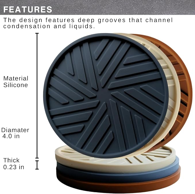 Silicone Coasters Set of 6 - Image 2