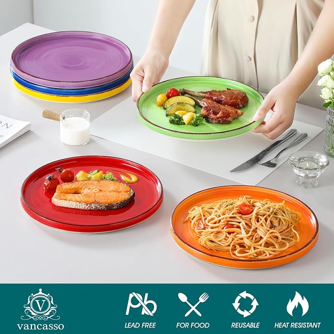 vancasso Bonita 10.5 Inch Dinner Plates, Ceramic Dinner Plate Set, Dinner - Image 3