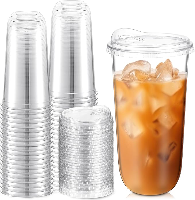 Baderke Clear Plastic Cups by Baderke