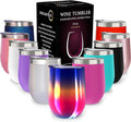 CHILLOUT LIFE 12 oz Stainless Steel Wine Tumbler by CHILLOUTLIFE