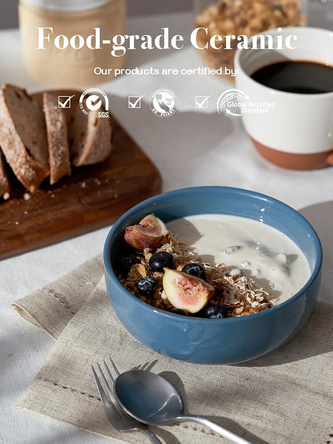 DOWAN 22 OZ Ceramic Soup Bowls & Cereal Bowls - Image 2