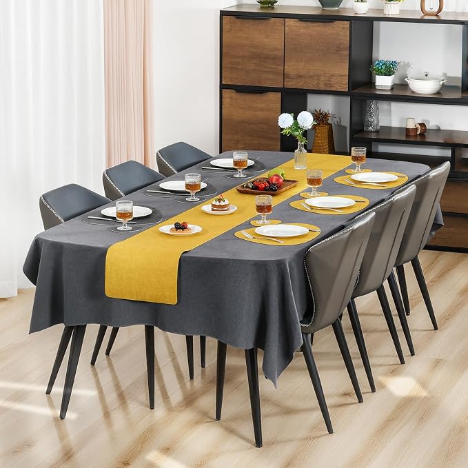 Faux Leather Placemats Set of 4, Dual Sided - Image 6