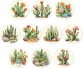 10pcs Coasters for Drinks Funny Cactus Absorbent Coasters Set Round Tabletop by Unknown