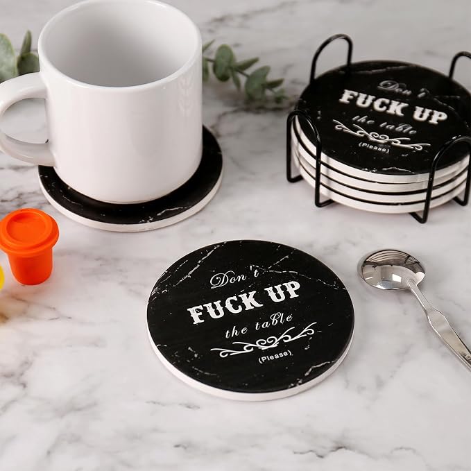 wonlex Ceramic Coasters Absorbent - Image 6