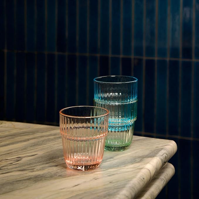 Bormioli Rocco Barshine 10.38 oz. Rocks Stackable Tempered Drinking Glasses - Image 3