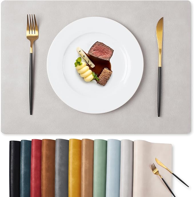 MOSAYT Vinyl Placemats Set of 4-12 X 17 Inch by MOSAYT