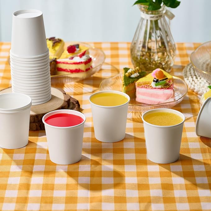 LITOPAK 500 Count 6 oz Paper Cups, Small Disposable Coffee Cups | Bulk - Image 7