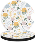 2pcs Cute Yellow Flowers Cute Flowers Car Coasters, Absorbent Universal by Unknown