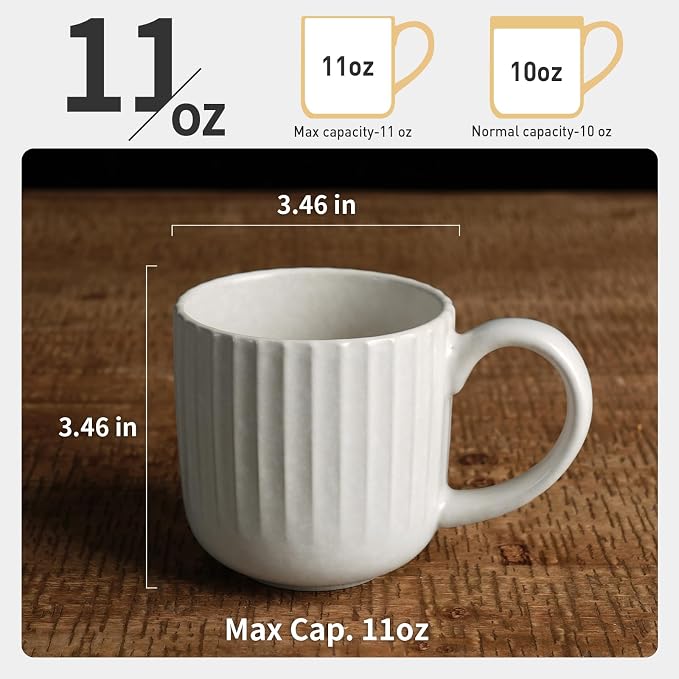 famiware Coffee Mugs Set of 6, Starlight 11 oz Mug Cup Set - Image 4