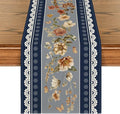 Artoid Mode 210 GSM Fall Table Runner 13x36 Inch Home Party Decor | Blue by ArtoidMode