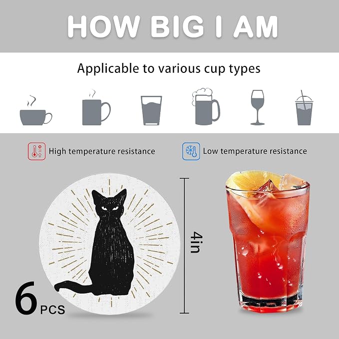 Coasters for Drinks Absorbent - Image 4