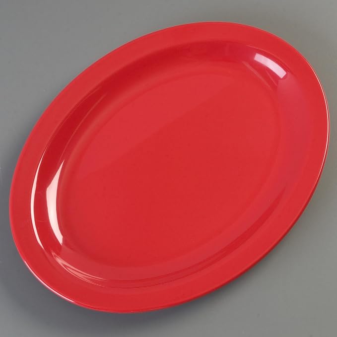 Carlisle FoodService Products Kingline Plastic Oval Platter Oval Tray - Image 2