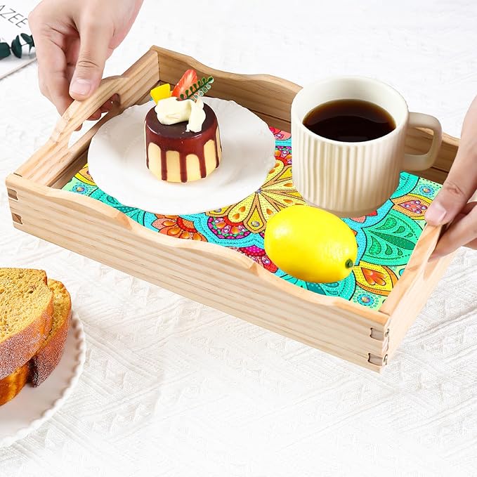 EWJRNSF Diamond Art Kits for Adults Wooden Serving Trays - Image 6