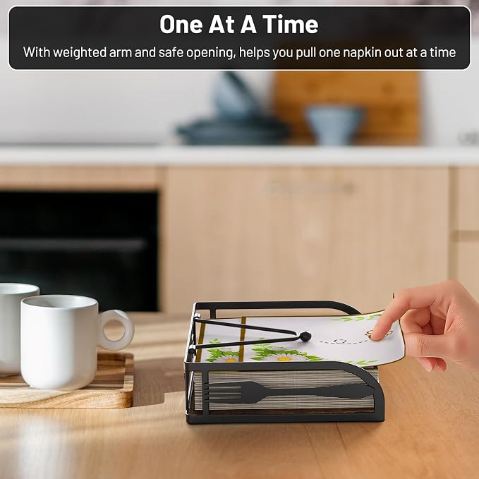 Napkin Holder for Table, Flat Napkin Holders - Image 3