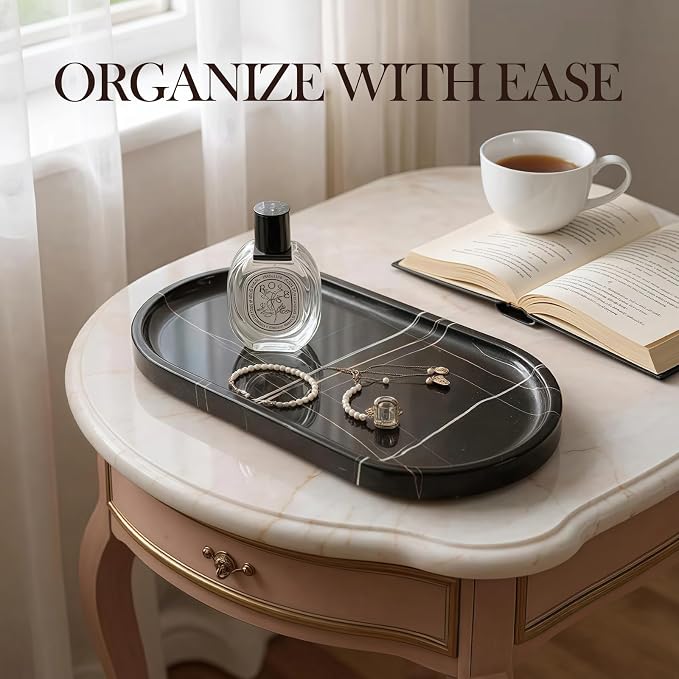 Natural Black Marble Tray, Catchall - Image 8