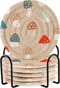 YETTASBIN Mushrooms 6 Pcs Drink Coasters by Unknown