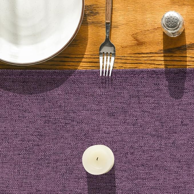 Artoid Mode Purple Table Runner, Seasonal Summer Washable Kitchen Dining Table - Image 8
