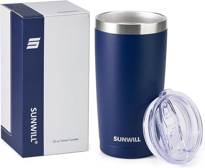SUNWILL Travel Coffee Tumbler 20 oz, Insulated Mug - Image 5