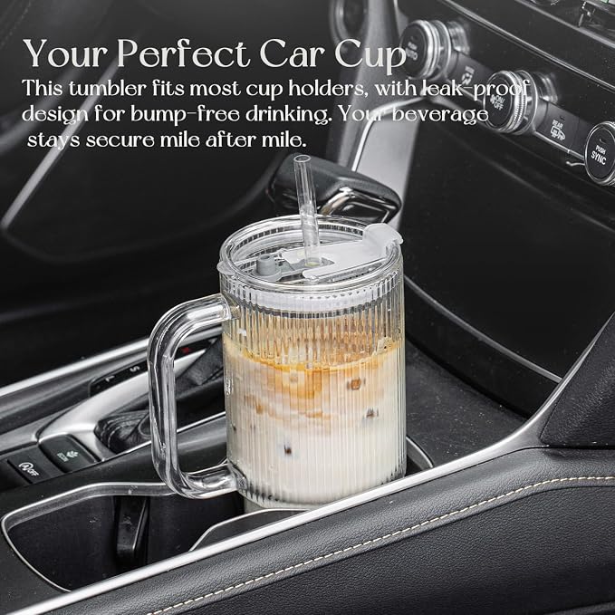 KEMORELA Large 26oz Clear Glass Mug - Image 9