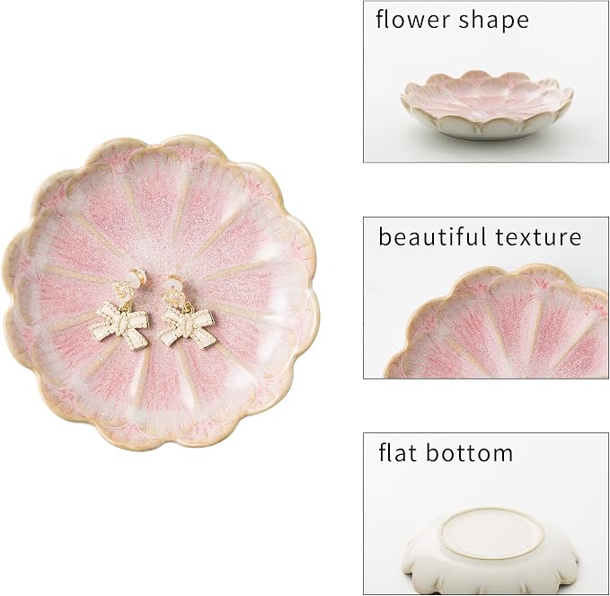 BEUNAIZER Jewelry Dish Tray, Ring Dish, Ceramic Trinket Tray, Key Bowl | - Image 6