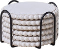 GENMOUS 6 Pack Farmhouse Wooden Bead Coasters by GenMousCo