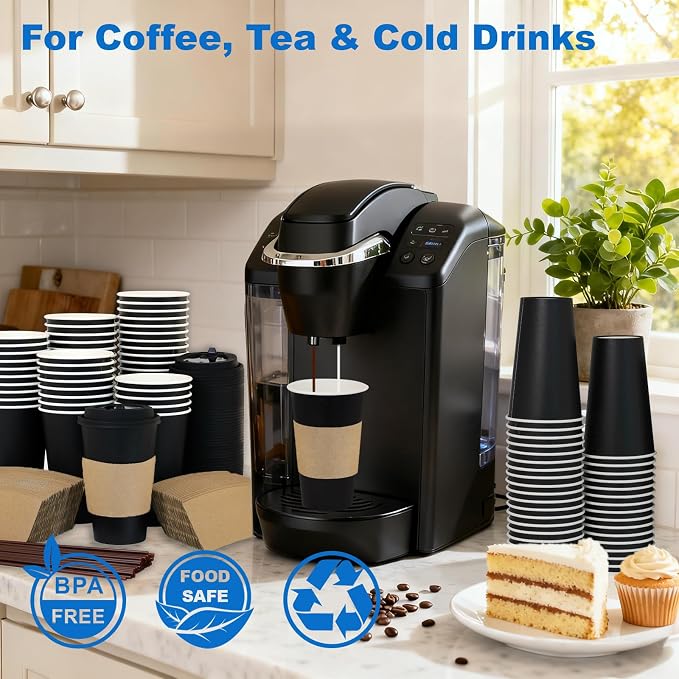 16 oz 100 Pack Coffee Cups - Image 2