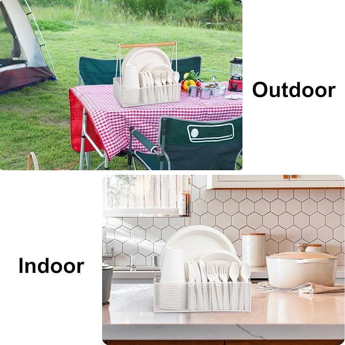 Paper Plate Organizer with Handle - Image 6