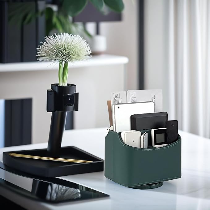 UnionBasic Rotating Desk Organizer, 360 Desk Spinning Caddy, Desktop TV - Image 2